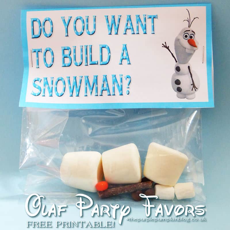Do You Want To Build A Snowman? Olaf Party Favors! These are such a fun party favor for a Disney Frozen party - download and print the free printable on this blog to make your own Olaf party favors! Loads more Disney printables are here too, a MUST pin!