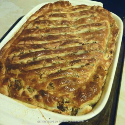 Recipe for Leftover Turkey & Sweet Leek Pie