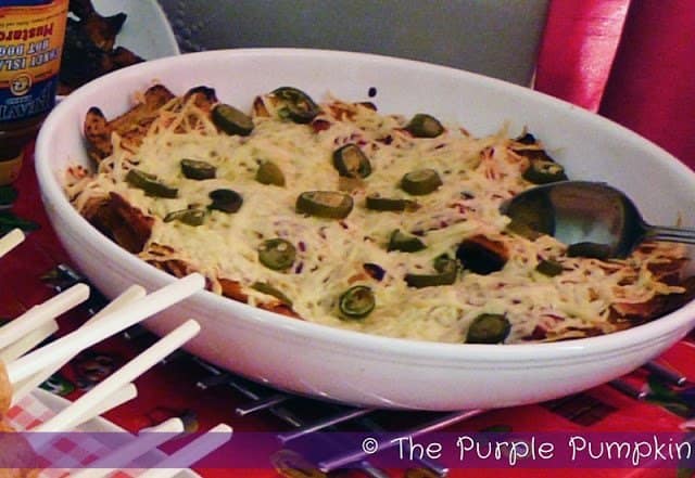 Delfino Nachos and 1-Up Dip - Nintendo Party
