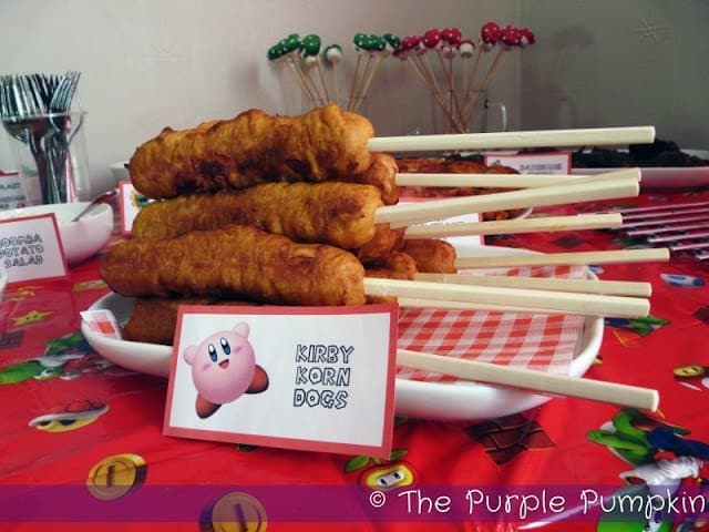 Kirby Korn Dogs - Nintendo Party