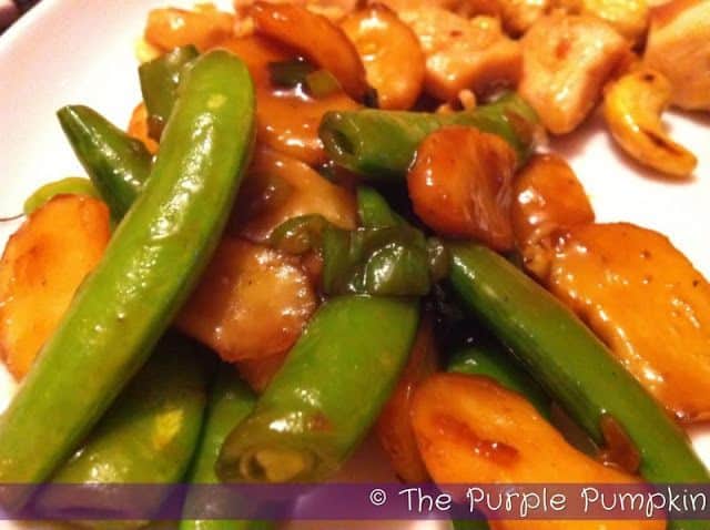Stir Fry Snowpeas and Water Chestnuts