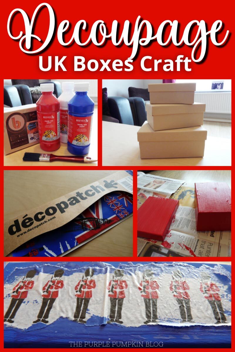 Decoupage UK Boxes Craft