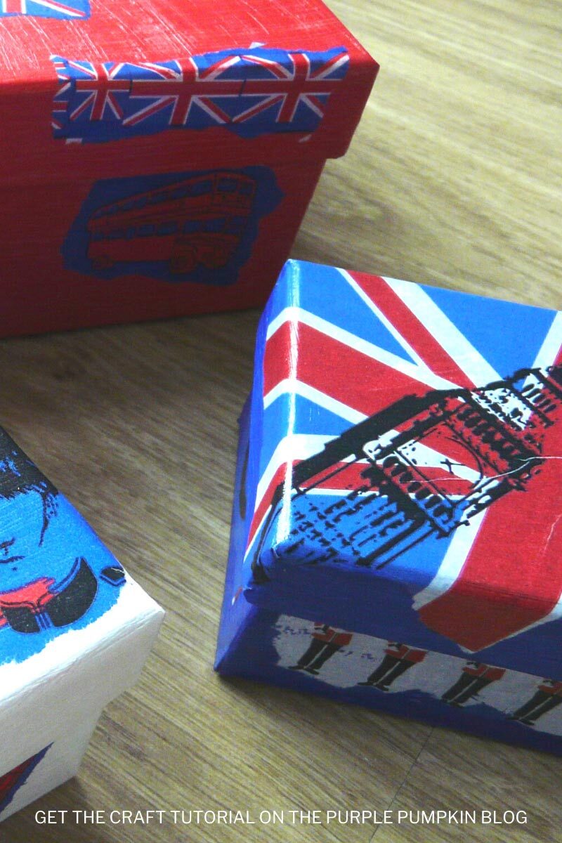 London Calling! Decoupage Box Craft Idea