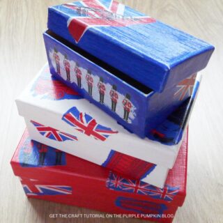 Queen's Jubilee Decoupage Boxes Craft Idea