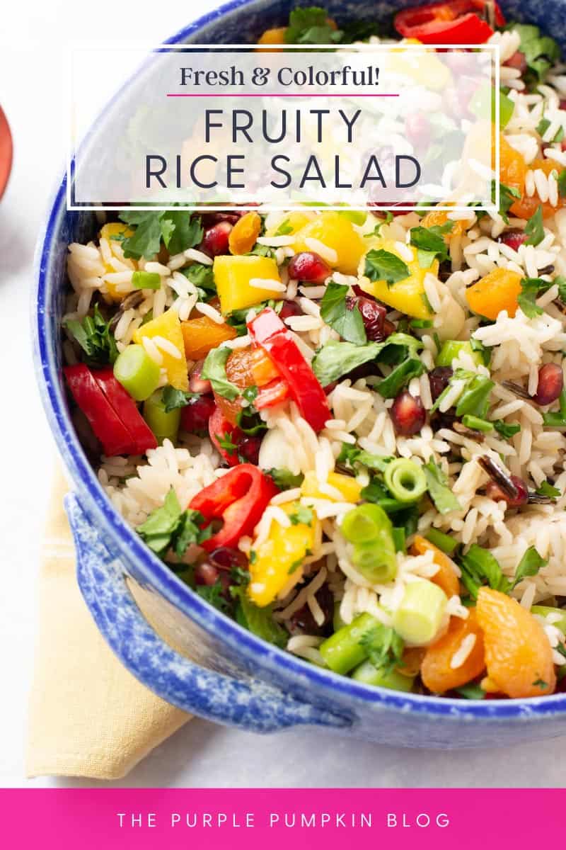 Fresh & Colorful Fruity Rice Salad