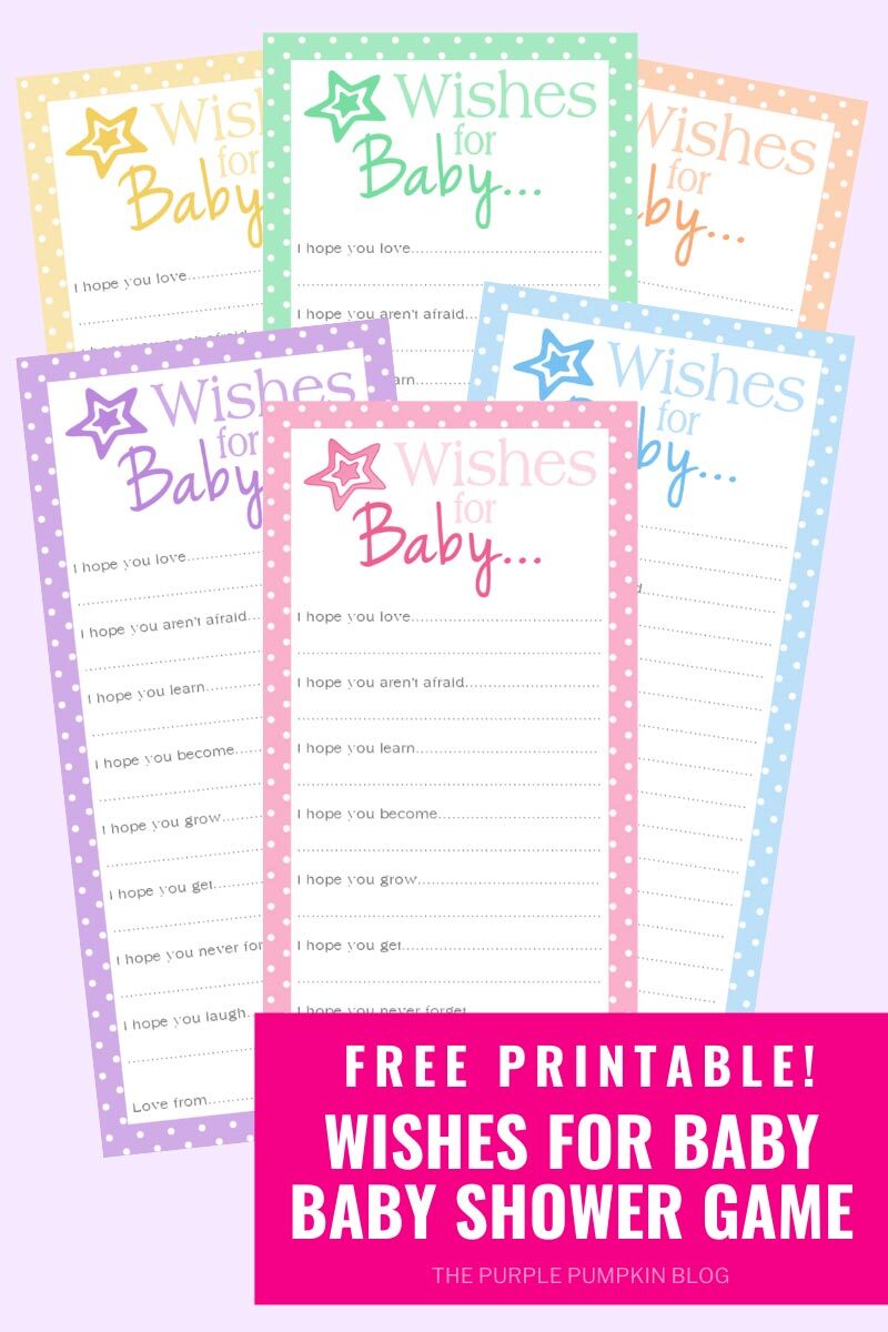 Wishes for Baby Printable