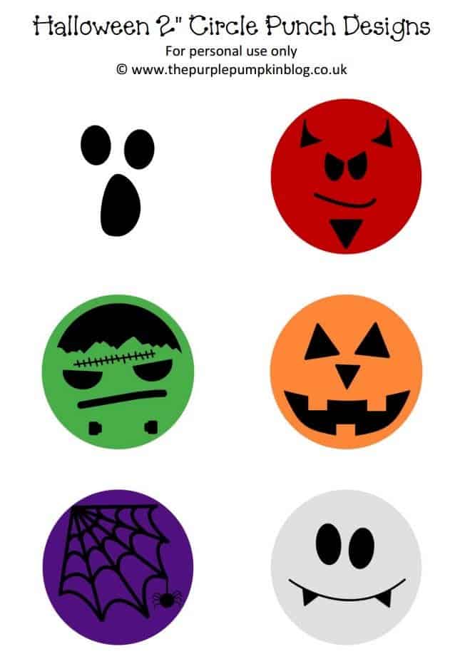 Halloween Circle Punch Designs