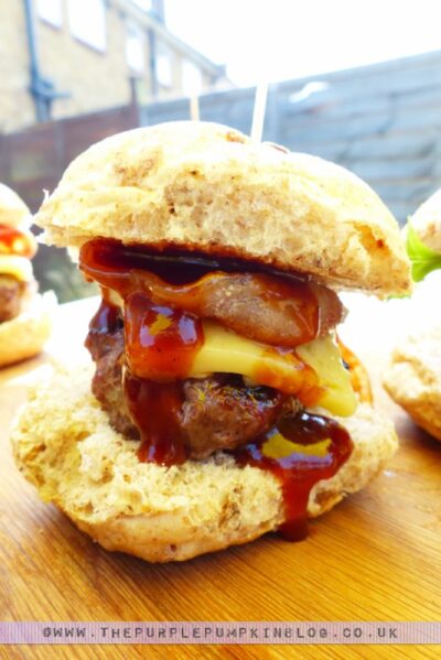 Bacon Lettuce Cheese Tomato Burger Sliders
