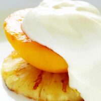 Caramelised Grilled Fruit Greek Yoghurt