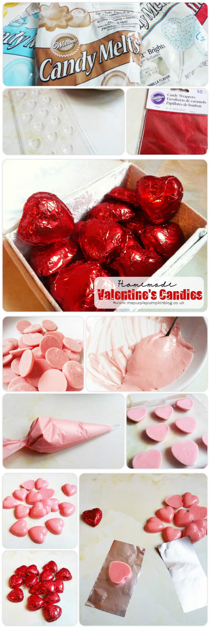 Homemade Valentines Candies - these candies are really quick and easy to make, and a sweet last minute gift for your Valentine!