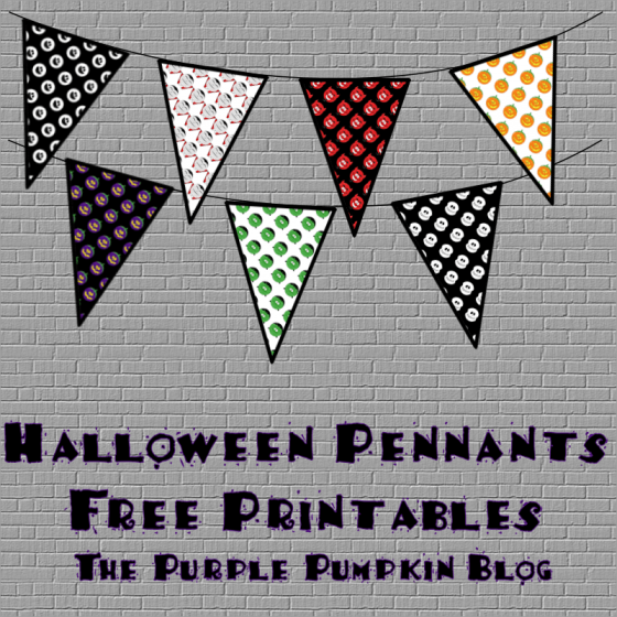 Halloween Pennants | Free Printables for #CraftyOctober