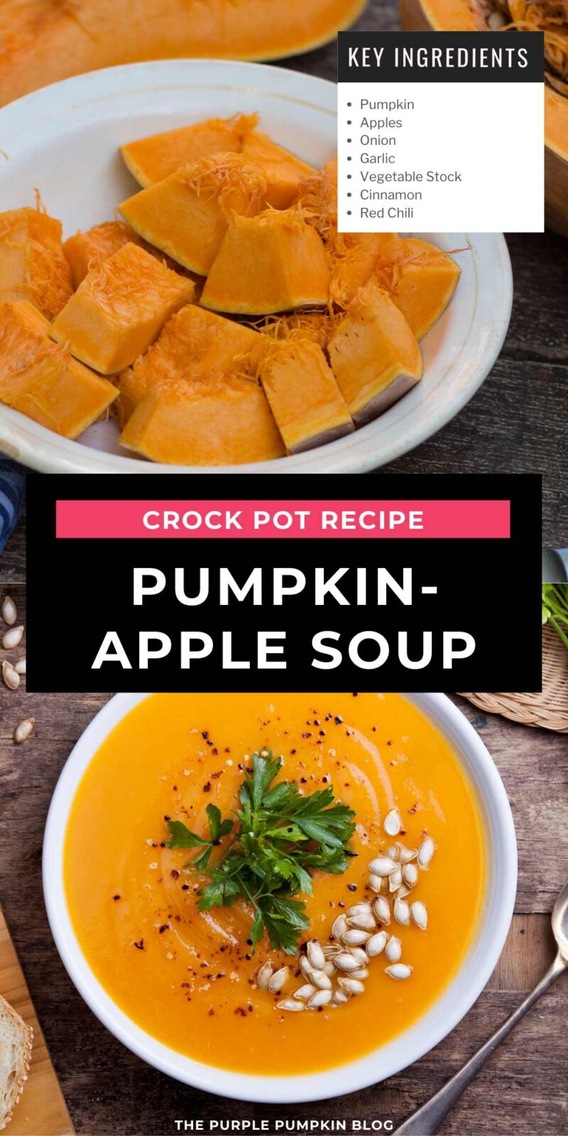 Crock Pot Recipe Pumpkin-Apple Soup Recipe Ingredients