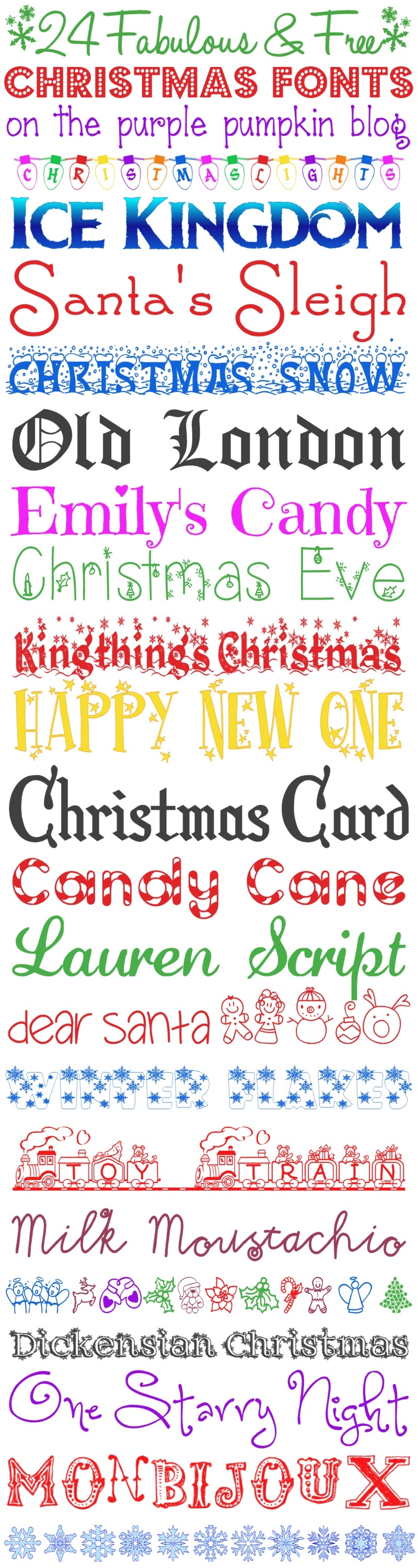 24 Fabulous and Free Christmas Fonts