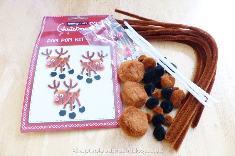 Pipe Cleaner and Pompom Reindeer Craft