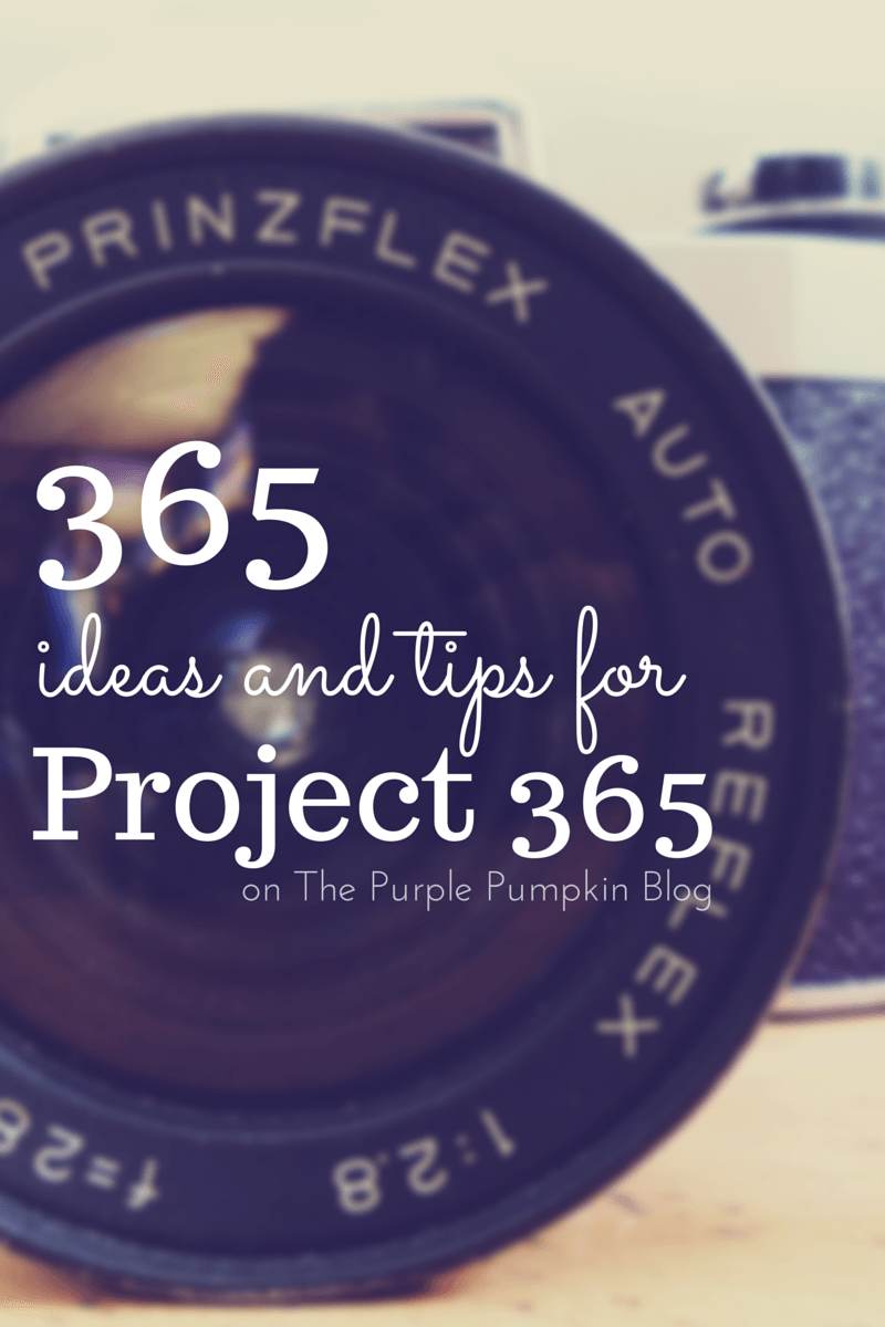 365 Ideas and Tips for Project 365 on The Purple Pumpkin Blog