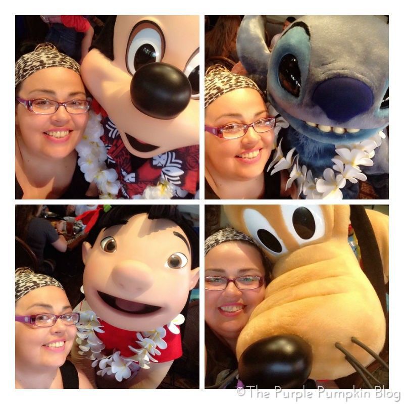 Breakfast at Ohana with Mickey Mouse Lilo Stitch Pluto