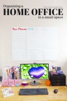 Organising A Home Office In A Small Space - it doesn't matter how small your workspace is, you can turn it into a home office, quickly and cheaply! This will come in really handy.