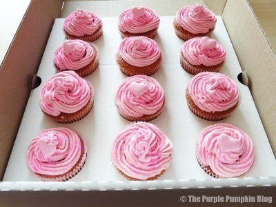 Pink Glitter Cupcakes
