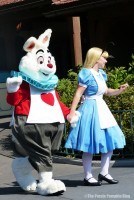 The White Rabbit and Alice at Magic Kingdom