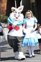 The White Rabbit and Alice at Magic Kingdom
