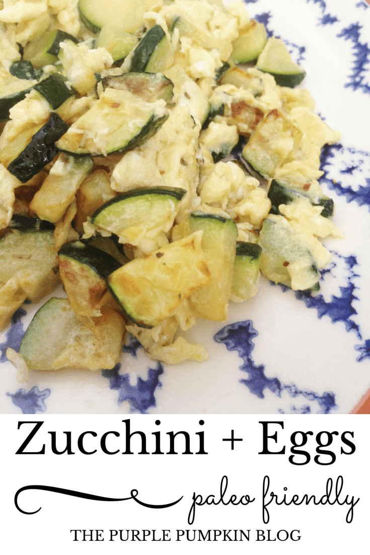 Zucchini + Eggs Paleo Lunch - a tasty dish for lunch or even breakfast from Cyprus.