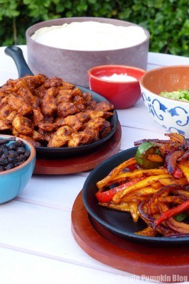Mexican Chicken Fajitas made with Santa Maria