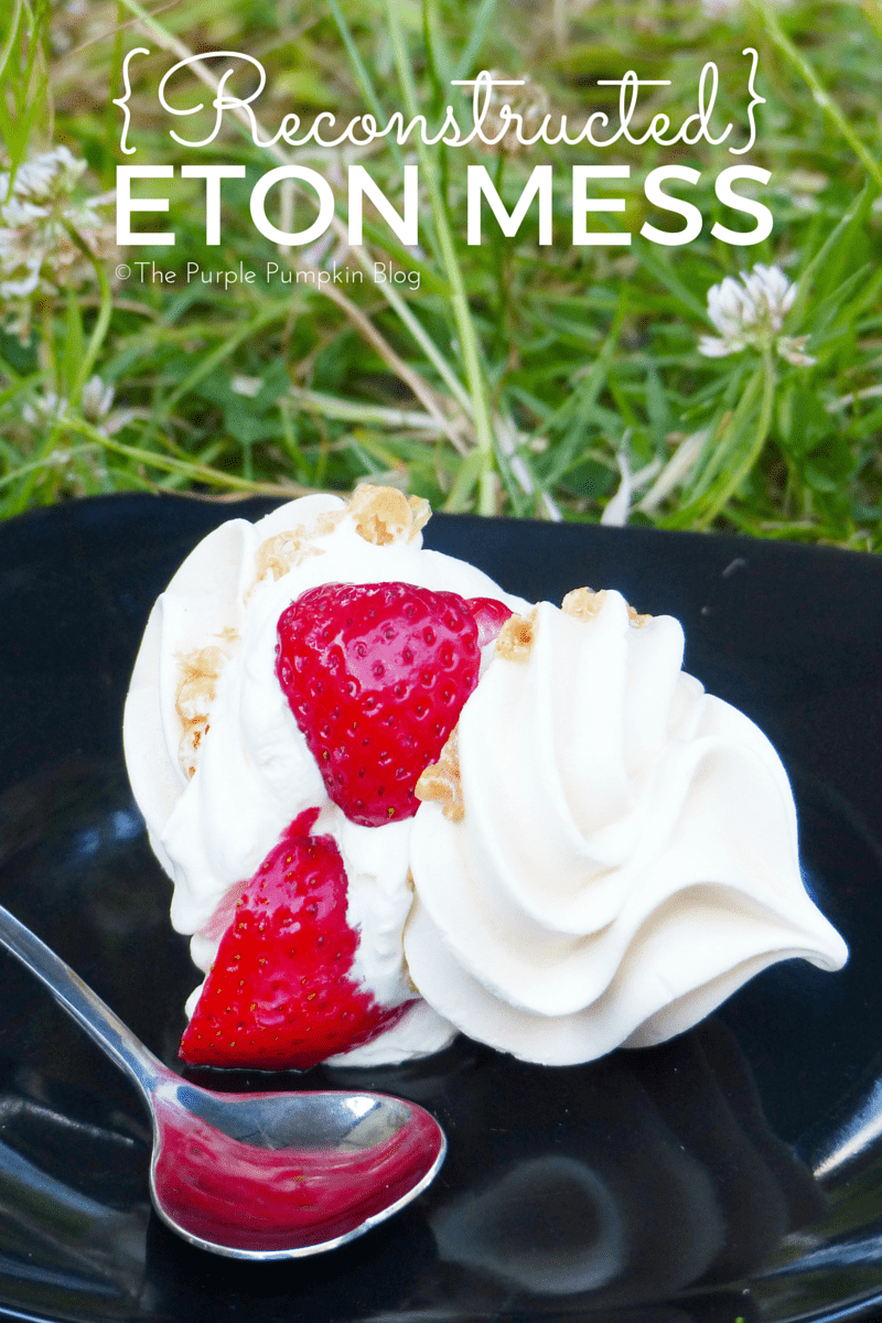 Reconstructed Eton Mess - a quick and simple dessert using just a few ingredients - cream, strawberries and meringues. A must have summer recipe!