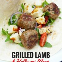 Grilled Lamb and Halloumi Wrap