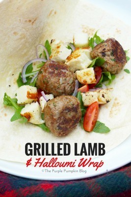 Grilled Lamb and Halloumi Wrap