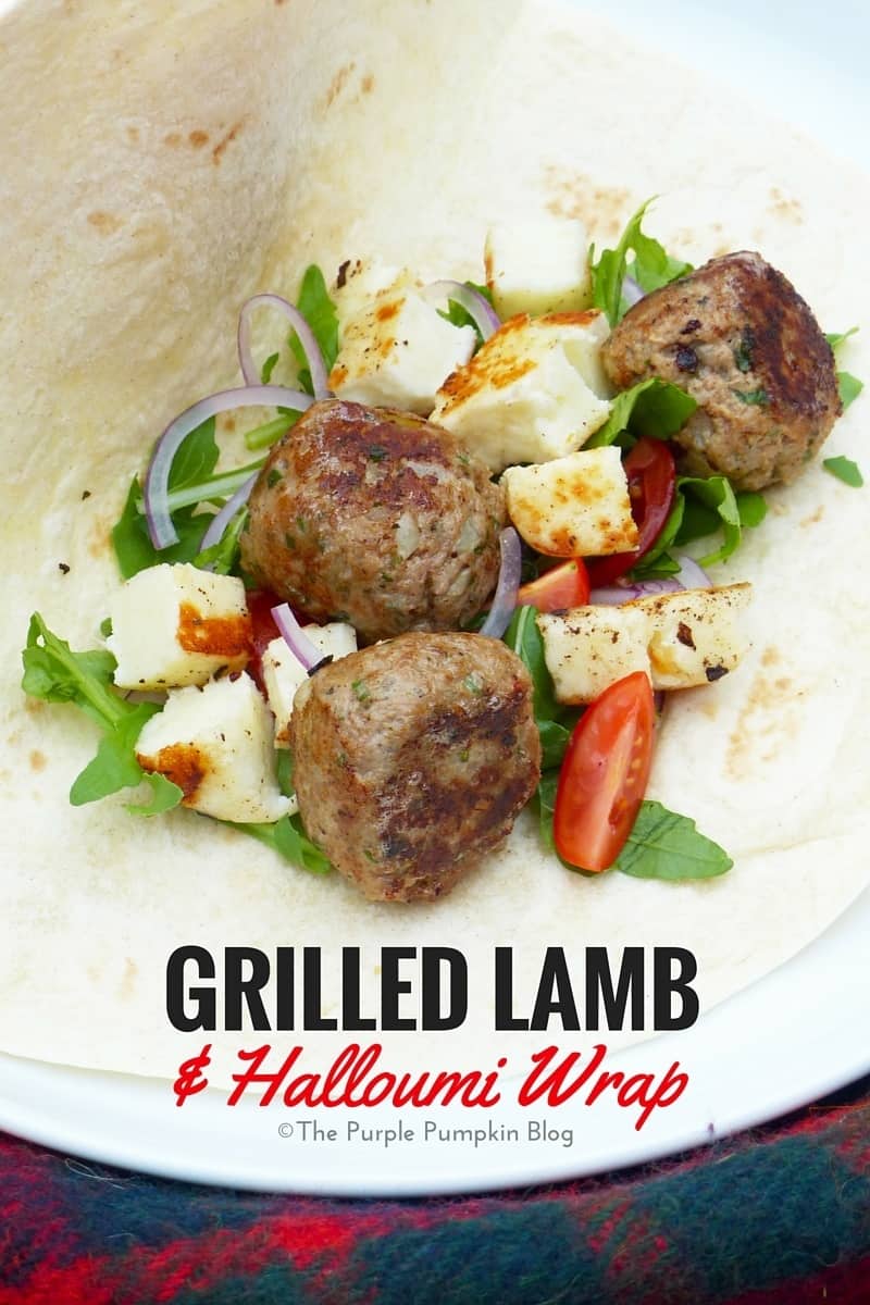 Grilled Lamb and Halloumi Wrap