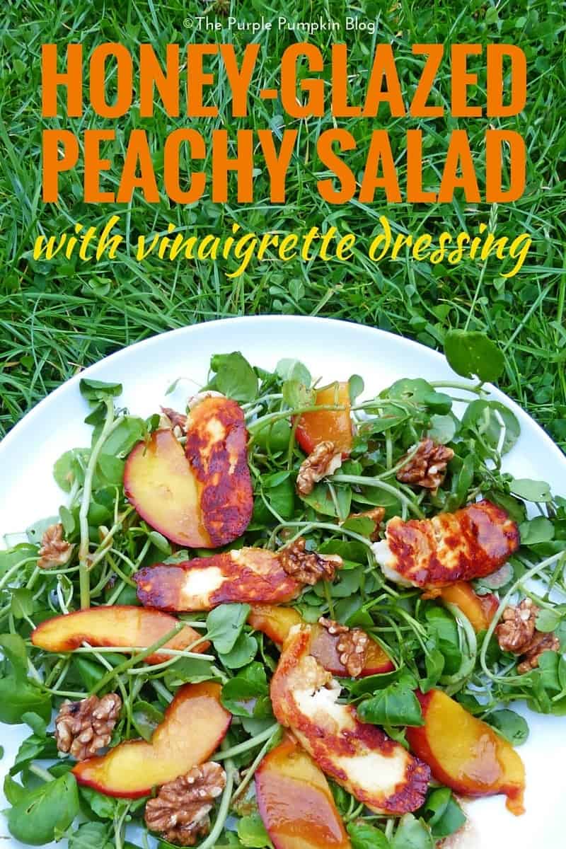 Honey-Glazed Peach Salad with Vinaigrette Dressing