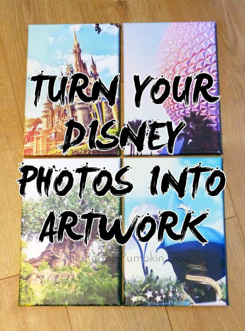 Turn Your Disney Photos Into Artwork - don't let your favorite Disney photos sit forever on your computer or memory card - turn them into artowrk for your home to show your DisneySide!