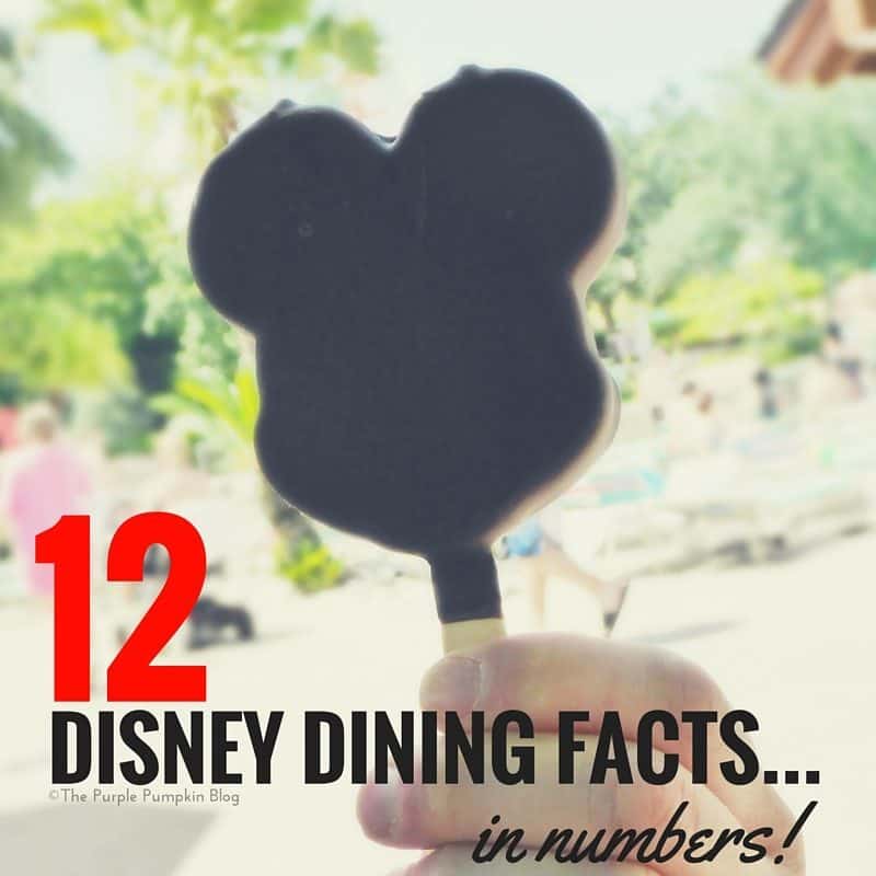12 Disney Dining Facts... In Numbers! How many turkey legs? How many Mickey Ice Cream Bars? Find out here!