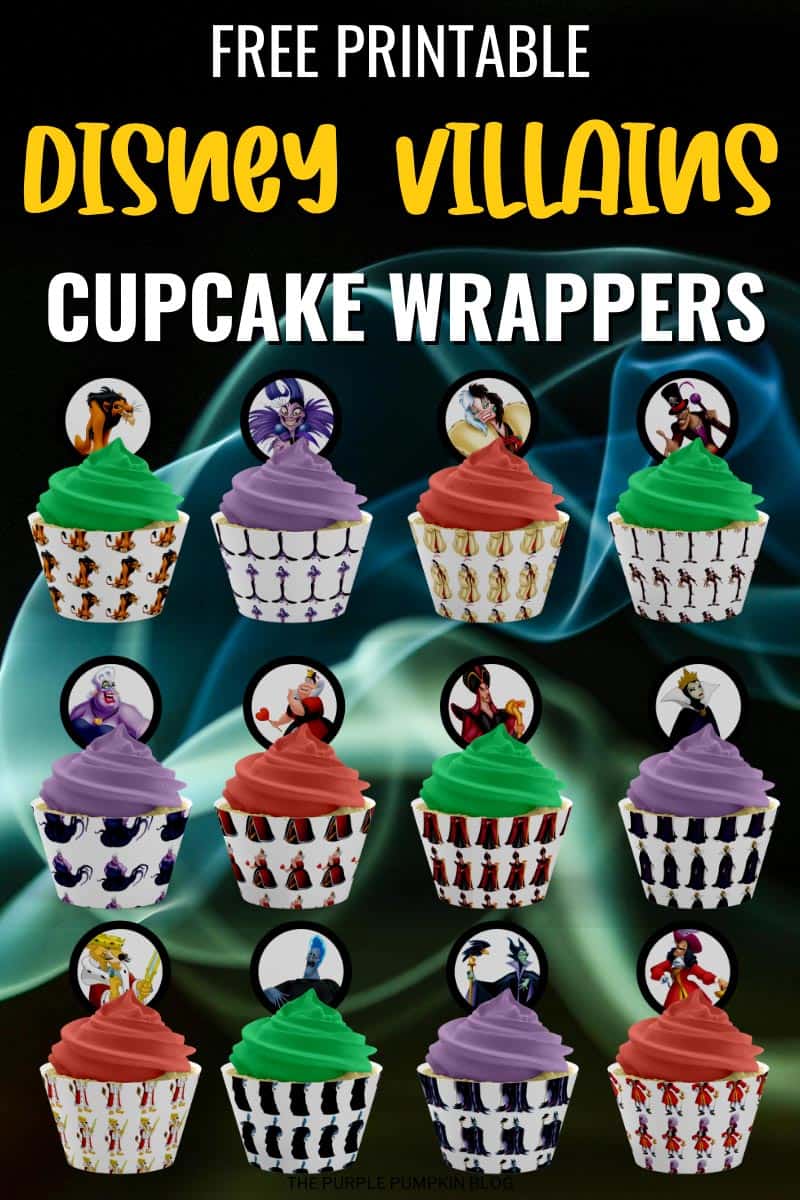 Disney Villains Cupcake Wrappers