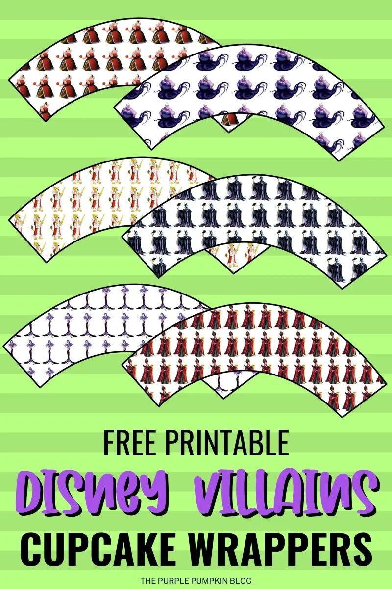 Disney Villains Cupcake Wrappers