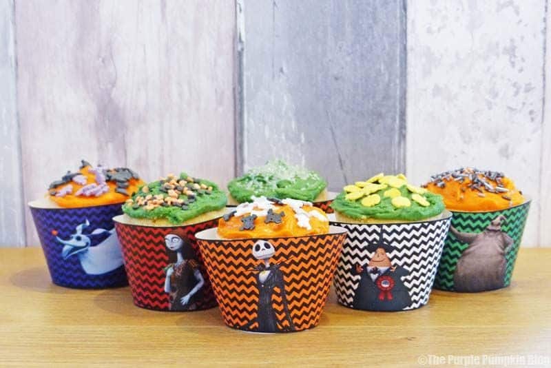 Halloween Cupcake Wrappers - The Nightmare Before Christmas - Free Printables