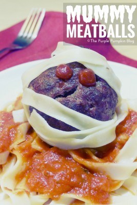 Mummy Meatballs with Tagliatelle