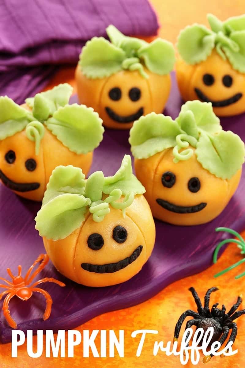 Pumpkin Truffles - so cute for a Halloween Party!