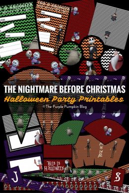 The Nightmare Before Christmas - Halloween Party Printables