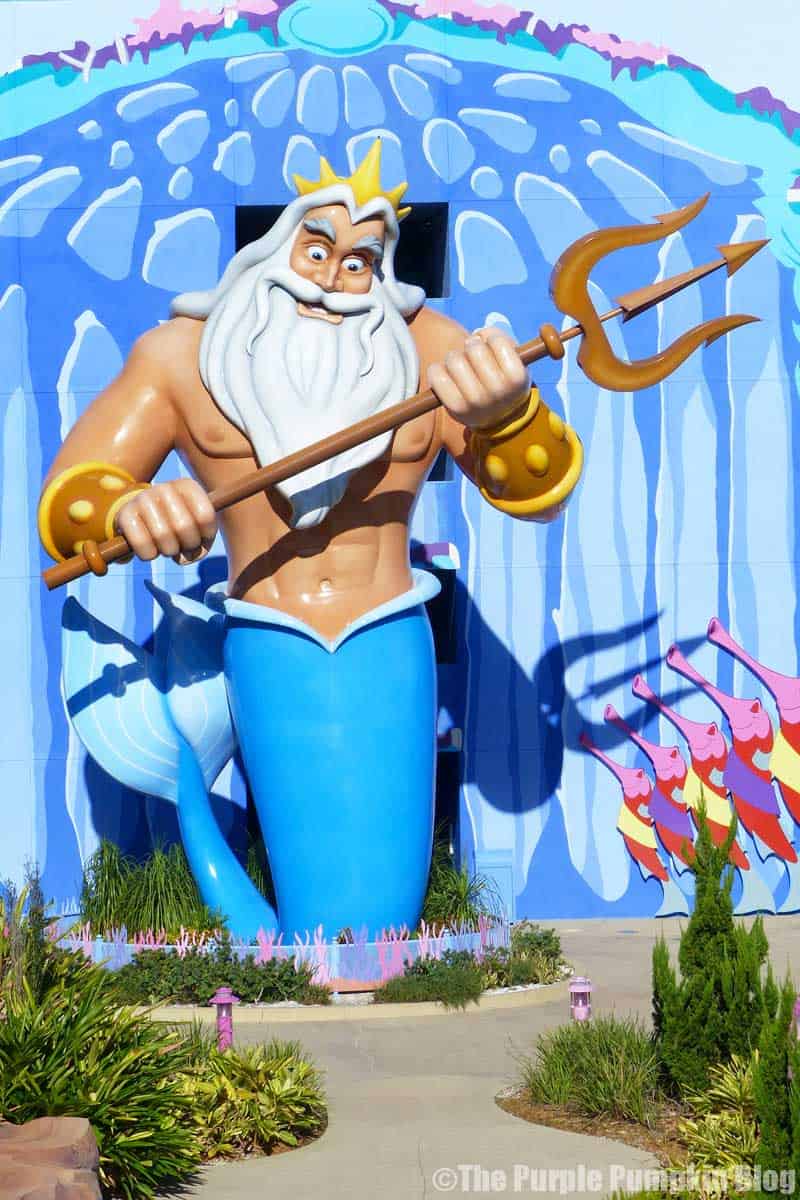 Disney Art of Animation - The Little Mermaid Courtyard - King Triton Statue