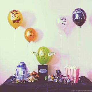 Star Wars Balloons for a Star Wars Movie Night