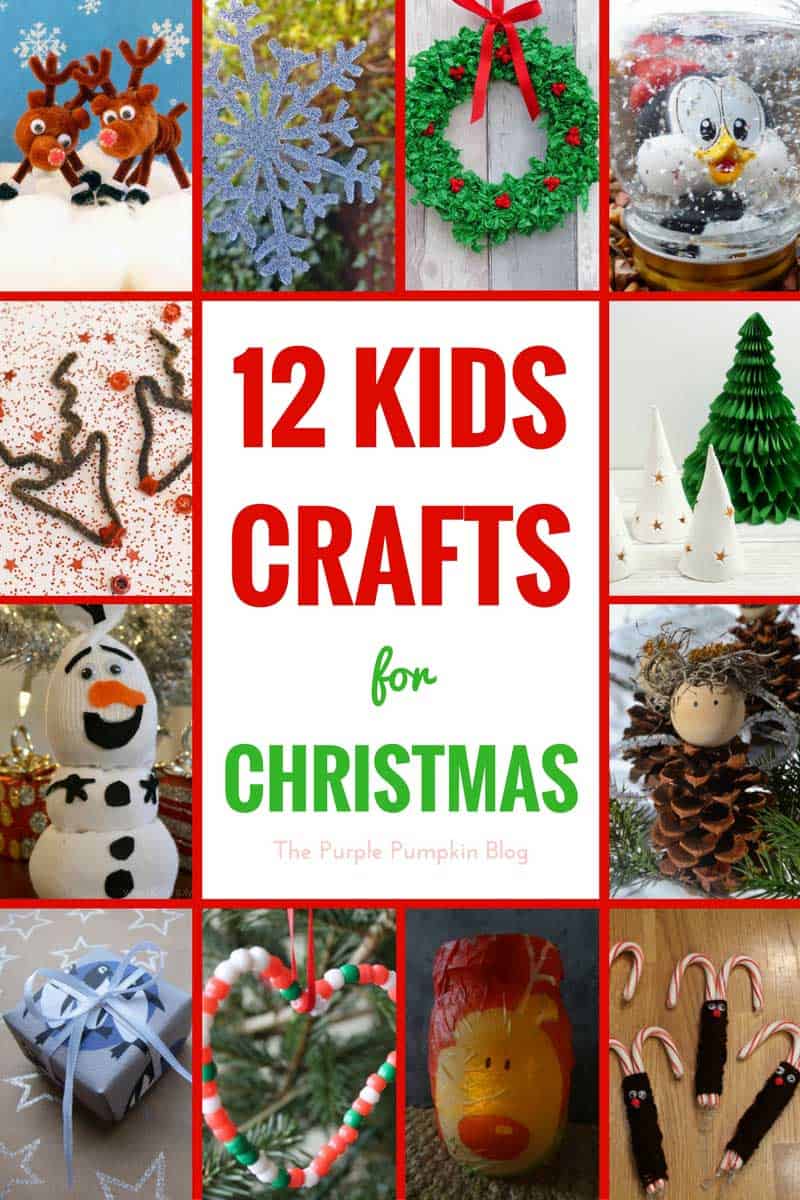 12 Kids Crafts for Christmas - a selection of fun crafts that kids can make round the holidays.