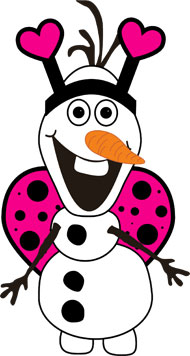 Love Bug Olaf - Pink