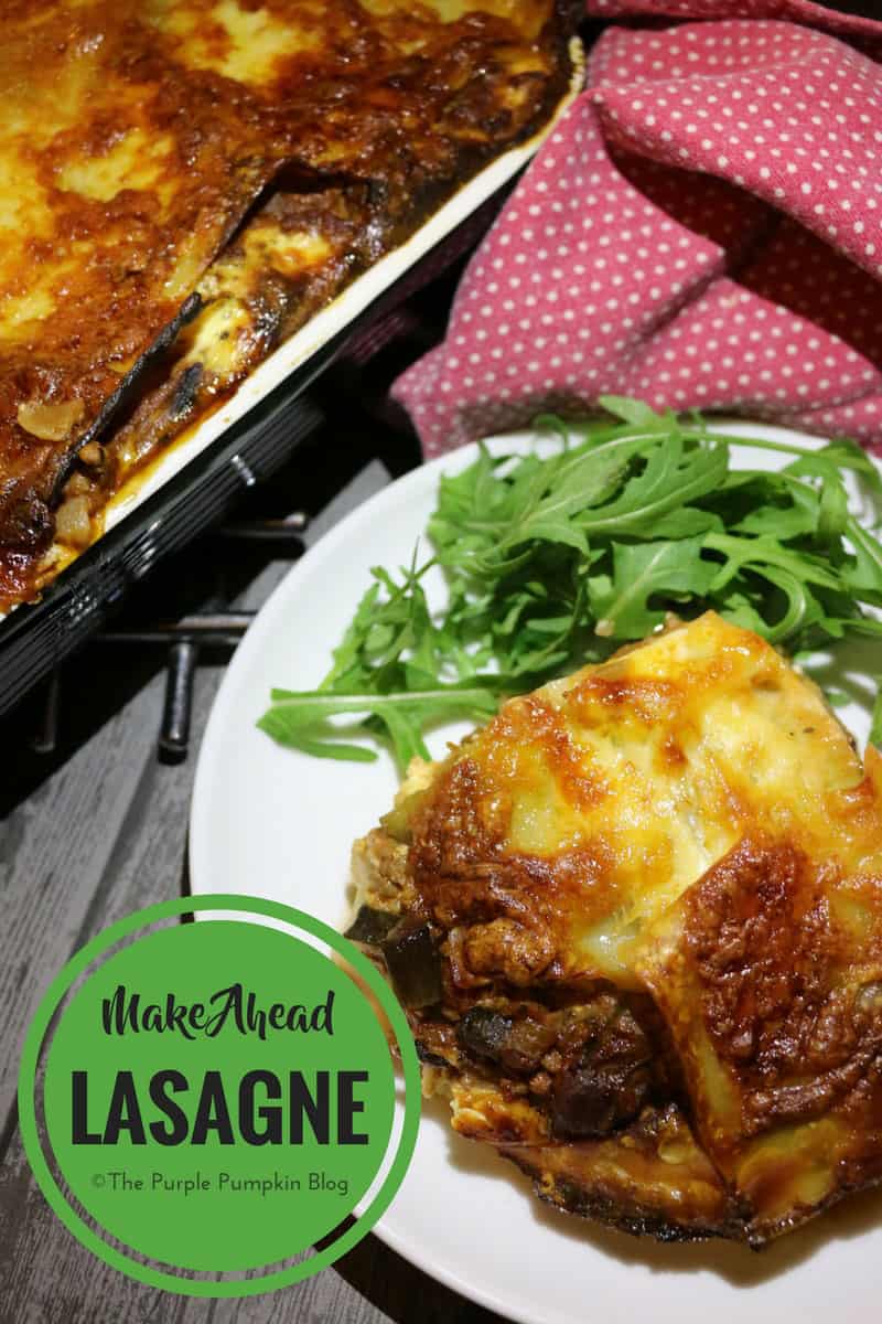 Make-Ahead Lasagna - this is a great meal prep recipe. You can keep it in the fridge if you plan to eat it a few days after preparing, or freeze for cooking several weeks later. This has added vegetables to make the ground beef go further.