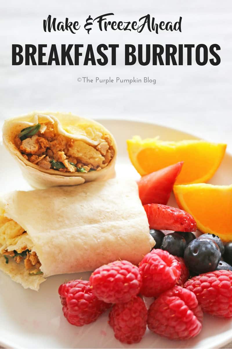 Make & Freeze Ahead Breakfast Burritos. Make a stack of these on the weekend, and you have breakfast prepared for the whole week. Just unwrap and cook in the microwave! A hot, cooked breakfast in just minutes.