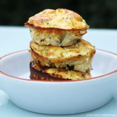 Cheesy Courgette Crustless Mini Quiche