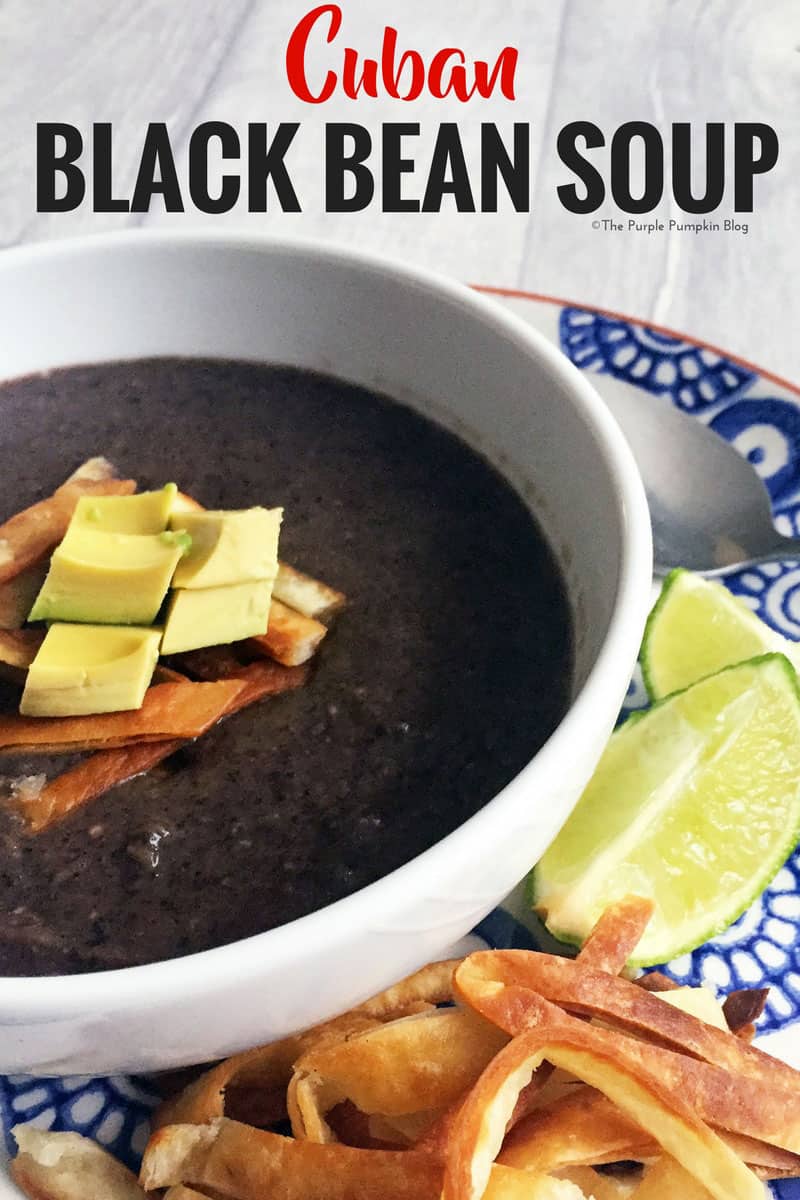 This recipe for Cuban Black Bean Soup is quick and easy to make, and tastes good too! It's a copy cat recipe from a US restaurant chain - Bahama Breeze and is a family favourite!