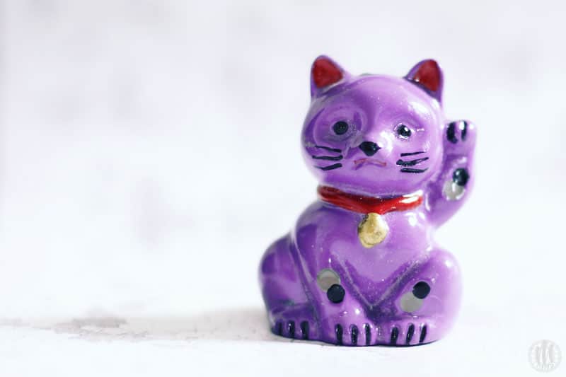 Project 365 - 2017 - Day 132 - Purple Lucky Cat