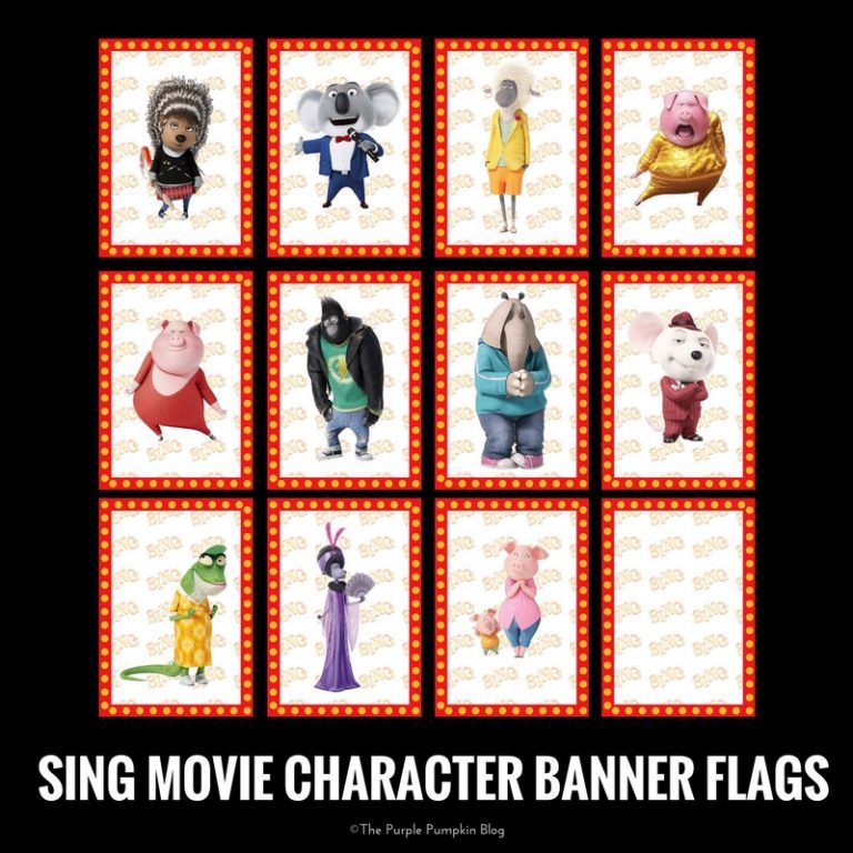 SING Movie Party Printables! Free Printables To Download At Home