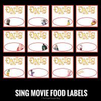 SING Movie Party Printables! Free Printables To Download At Home
